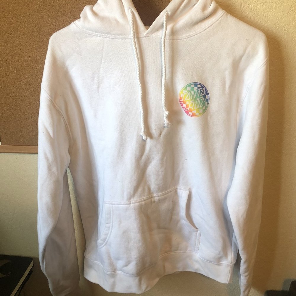 Original Santa Cruz White Hoodie